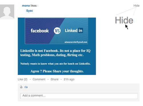 LinkedIn Quick Tip: Control Your Newsfeed With 'Hide' | LinkedIn